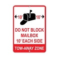 thumbnail image 1 of Do Not Park In Front Of Mailbox Sign, 1 of 4