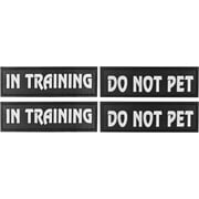 Do Not Pet Dog Harness Patches, in Training Dog Patch, Reflective Removable, 6.2in X 1.9in