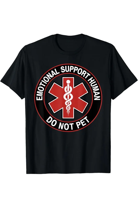 Do Not Pet Funny Emotional Support Husband Fun Gift New H28461 Unisex T-Shirt, Up to 5XL Available