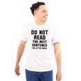 thumbnail image 1 of Do Not Read Next Sentence You Rebel Plus Size Crewneck Graphic Tee Shirt Brisco Brands 3X, 1 of 4