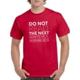 thumbnail image 1 of Do Not Read The Next Sentence: You Little Rebel, I Like You Men Red T-Shirt, Male XX-Large, 1 of 4