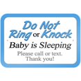 thumbnail image 1 of Do Not Ring or Knock Blue Baby is Sleeping Please Call or Text Sign, 1 of 1