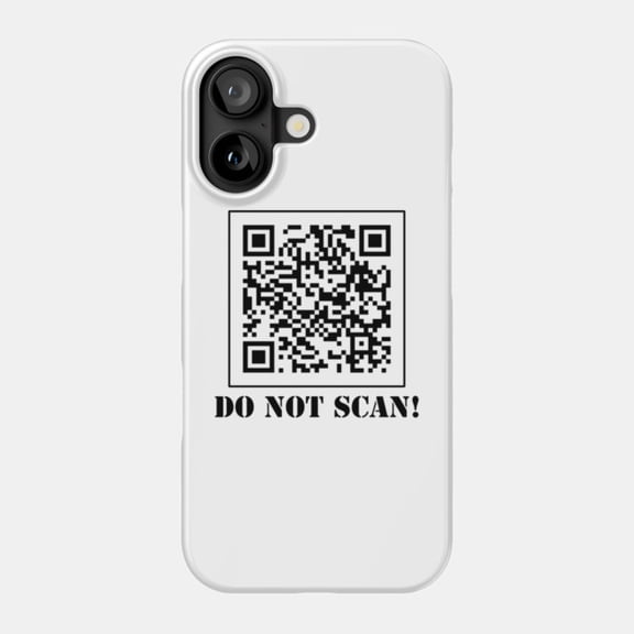 Do Not Scan Rick Roll QR Code Funny Prank Meme Case for Apple iPhone 11 to 17
