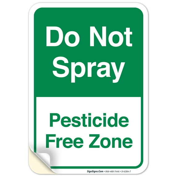Do Not Spray Sign,