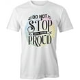 thumbnail image 1 of Do Not Stop T-Shirt | Motivational Inspirational White Tee Gift, 1 of 5