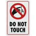 thumbnail image 1 of Do Not Touch Symbol Sign 8X12 Inch Rust Free Aluminum Easy To Read & Sturdy Keep Out Outdoor Metal Signs For Home Farm Yard, 1 of 4