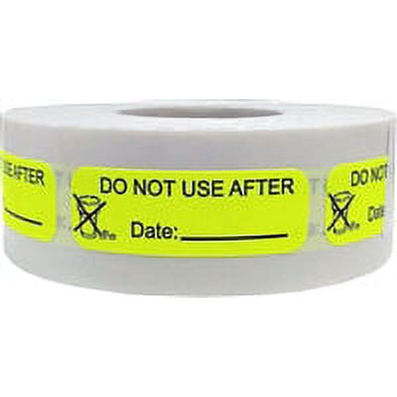 Do Not Use After - Date: Expiration Labels | 0.5 x 1.5" inches - 500 Pack | InStockLabels.com