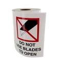 thumbnail image 1 of Do Not Use Blades to Open Labels, 1 of 2