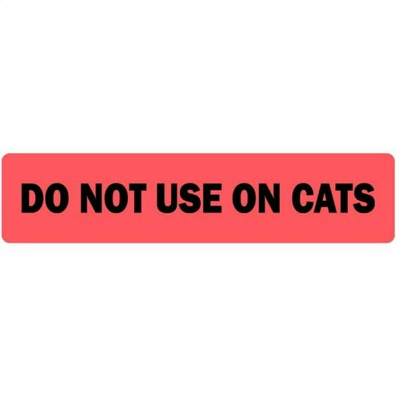 Do Not Use On Cats Veterinary Labels
