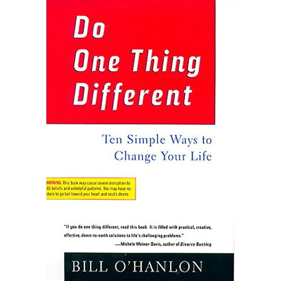 Pre-Owned Do One Thing Different (Paperback) 0688177948 9780688177942