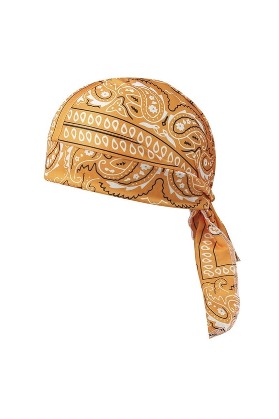Do Rag Skull Cap Paisley Pattern Bandanna Biker Head Wraps Quick-Drying Hats, Sweat Wicking Beanie for Men and Women,