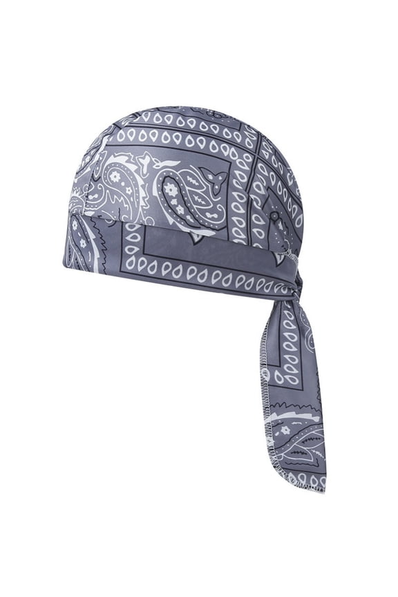 Do Rag Skull Caps for Men Sweat Wicking Doo Rags Cooling Helmet Liner Cycling Motorcycle Bandana Blue