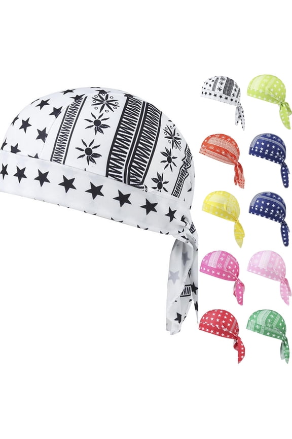 Do Rags Skull Caps for Men Fashion Sweat Wicking Helmet Liner Beanie Breathable Motorcycle Cycling Sports Cap