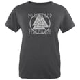 thumbnail image 1 of Do Right Fear No One Valknut Viking Odin Womens Heather T Shirt Deep Heather LG, 1 of 1