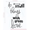 thumbnail image 1 of Do Small Things Vinyl Decals Wall Sticker Decor Love Quote Art, 14x23-Inch Black, 1 of 5