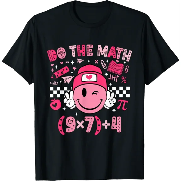 Do The Math Six Seven 76 Meme Valentine'S Day Math Teacher T-Shirt Size S-5XL