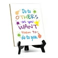 thumbnail image 1 of Do To Others As You Want Them To Do To You. Table Sign with Acrylic Stand (6x8“) | Classroom & Home Decor, 1 of 7