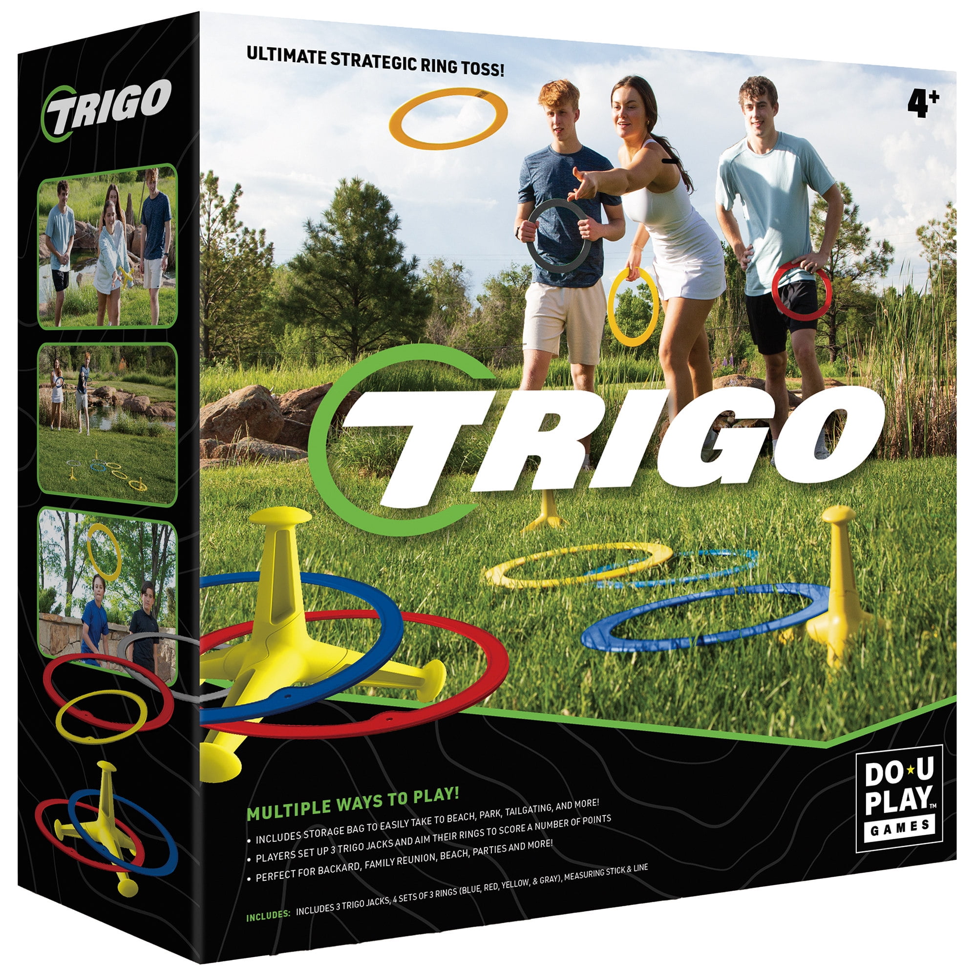 Do-U-Play: Trigo Ring Toss - Colorful Throwing & Hooking Game, Outdoor & Yard Activity, Combines Strategy & Coordination, Family Adults & Kids Ages 3+