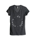 thumbnail image 1 of Do Unto Others Women's Fashion Relaxed V-Neck T-Shirt Tee Charcoal Grey Small, 1 of 3