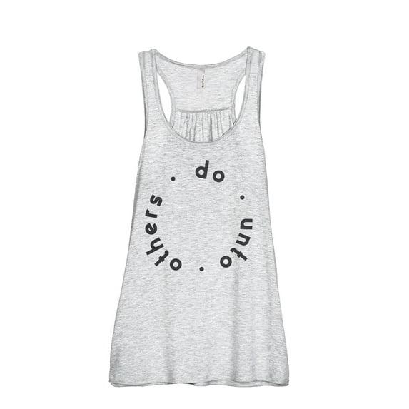 Do Unto Others Women's Fashion Sleeveless Flowy Racerback Workout Yoga Tank Top Sport Grey 2X-Large