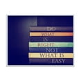 thumbnail image 1 of Do What Is Right Not What Is Easy On Books 40 in x 30 in Framed Painting Canvas Art Print, by Designart, 1 of 5
