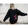 thumbnail image 1 of Do What Makes You Happy Letter Female Pullover Sweatshirts O-Neck Hoodie Casual Women Sweatshirts, 1 of 7