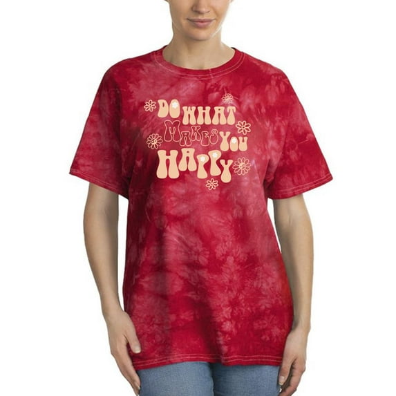 Do What Makes You Happy! Tie Dye Crystal Women -Image by Shutterstock, Female Large