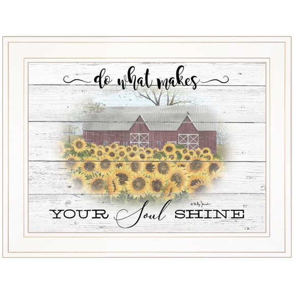 TrendyDecor4U Do What Makes Your Soul Shine Framed Print BJ1213-226G