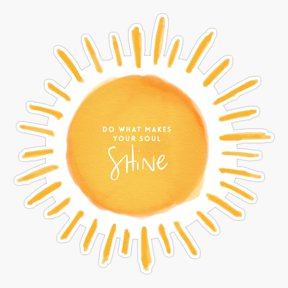 Do What Makes Your Soul Shine Quote Vinyl Decal Sticker