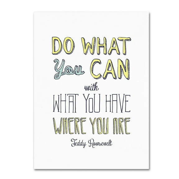 "Do What You Can III" Canvas Art by Megan Romo