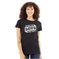 thumbnail image 1 of Do What You Love Quote Cute Inspiring Womens Slim Fit Graphic Tee Brisco Brands L, 1 of 2