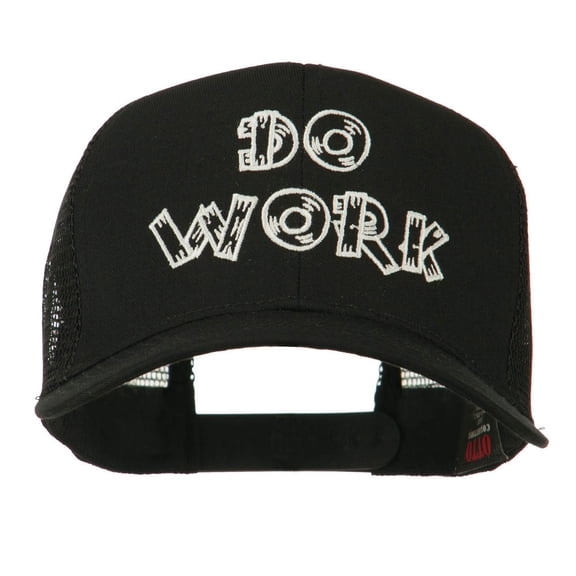 Do Work Embroidered Mesh Back Cap - Black OSFM