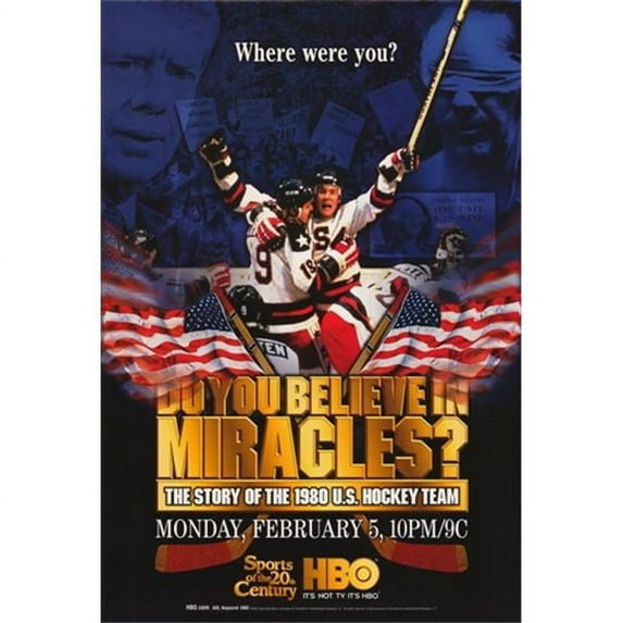 Do You Believe in Miracles The Story of the 1980 U.S. Hockey Team Movie Poster (11 x 17)