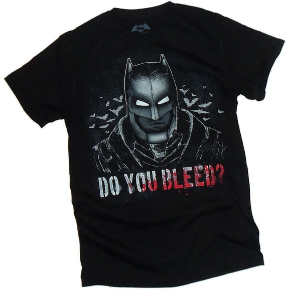 "Do You Bleed?" -- Batman v Superman: Dawn Of Justice T-Shirt, X-Large