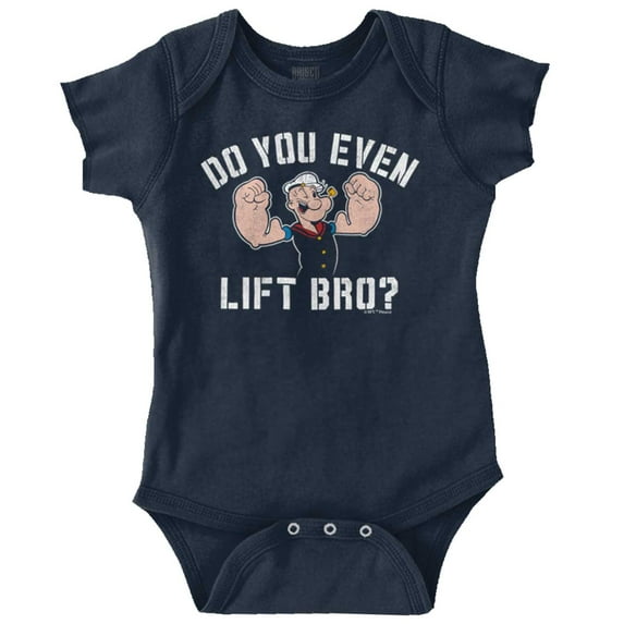 Do You Even Lift Bro Popeye Sailor Bodysuit Jumper Boys Infant Baby Brisco Brands NB