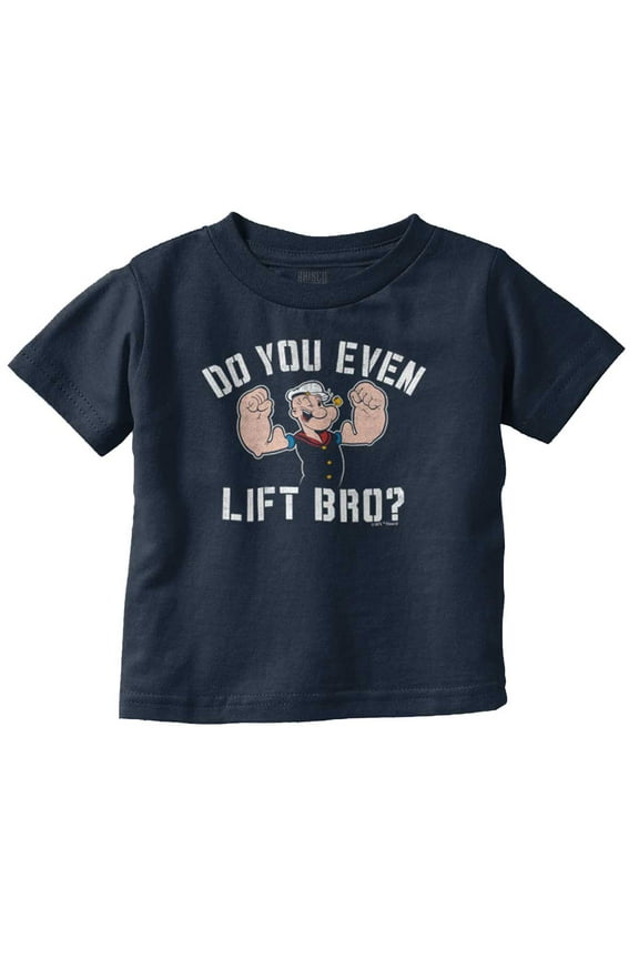 Do You Even Lift Bro Popeye Sailor Youth T Shirt Tee Boys Infant Toddler Brisco Brands 12M