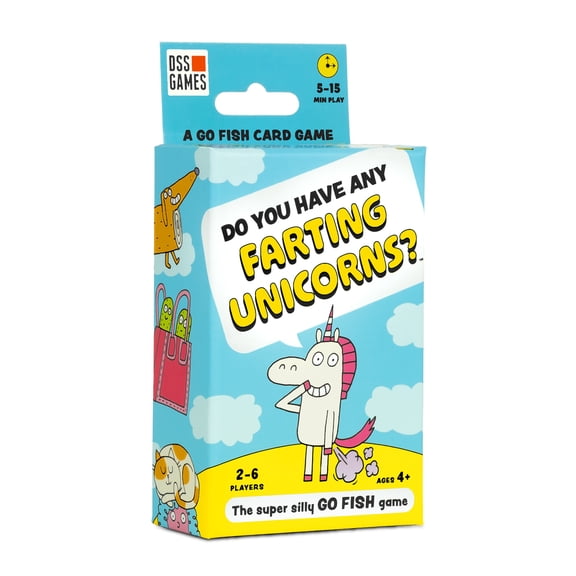 Do You Have Any Farting Unicorns? by DSS Games Silly Go Fish Card Game for Kids and Families Ages 4+
