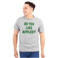 thumbnail image 1 of Do You Like Apples Famous Quote Plus Size Crewneck Graphic Tee Shirt Brisco Brands 4X, 1 of 5