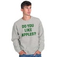 thumbnail image 1 of Do You Like Apples Famous Quote Unisex Plus Fleece Graphic Sweatshirt Brisco Brands 3X, 1 of 5