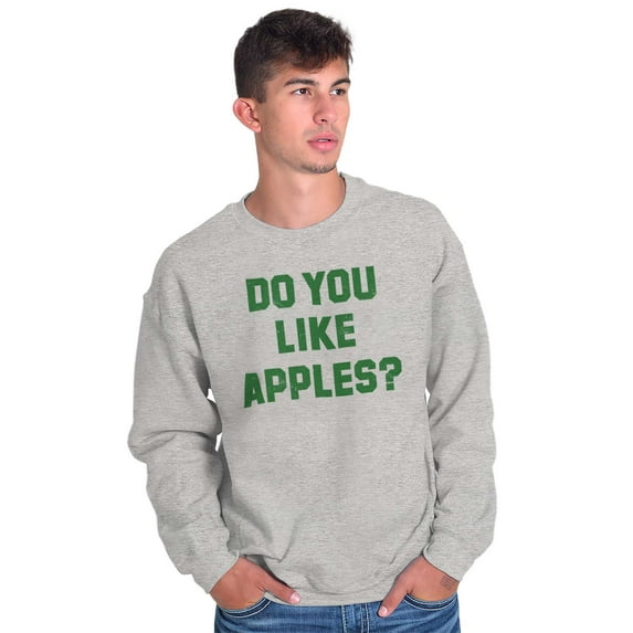 Do You Like Apples Famous Quote Unisex Plus Fleece Graphic Sweatshirt Brisco Brands 3X