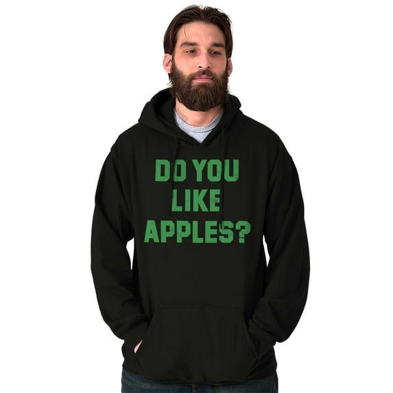 Do You Like Apples Famous Quote Unisex Plus Fleece Graphic Hoodie Brisco Brands 2X