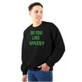 thumbnail image 1 of Do You Like Apples Famous Quote Unisex Plus Fleece Graphic Sweatshirt Brisco Brands 2X, 1 of 5