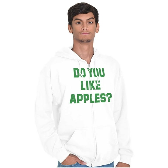 Do You Like Apples Famous Quote Unisex Fleece Graphic Zip Up Hoodie Brisco Brands 5X