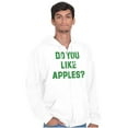 thumbnail image 1 of Do You Like Apples Famous Quote Zip Up Hoodie Men's Women's Brisco Brands S, 1 of 6