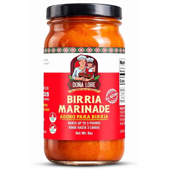 Doa Lore Birria Marinade  8 oz All-Natural Birria Cooking Sauce, Authentic Mexican Flavor, 100% Natural, Ready-to-Use