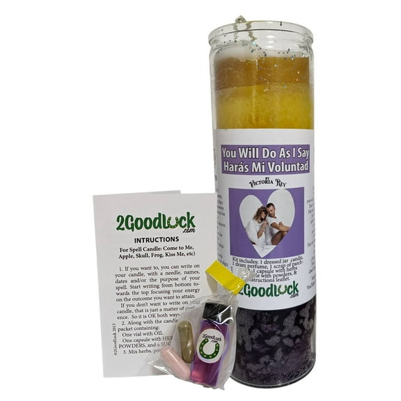 Do as I Say Dressed Candle Kit - Hars mi Voluntad