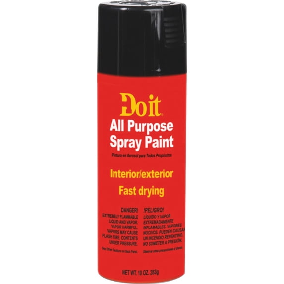 Rust-Oleum Do it All Purpose Aerosol Spray Paint - Gloss Finish - 10 Oz, Black