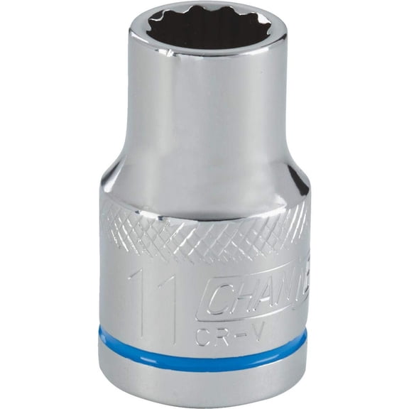 Channellock Metric Socket - Standard - 1 Piece, 11 mm, 1/2 in Drive
