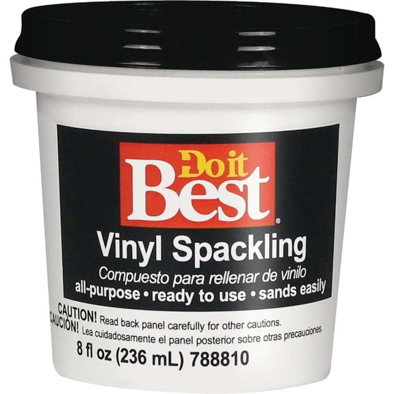 DAP Vinyl Spackling Paste - Quick Drying - 0.5 Pt. White