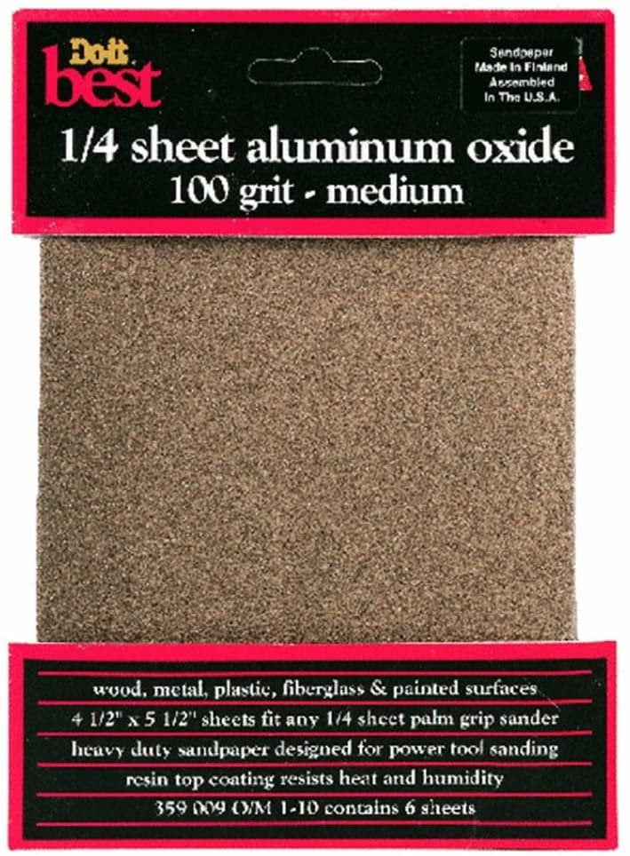 Do it Best 1/4 Sheet Sandpaper, 100G SANDPAPER